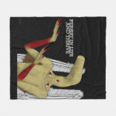 守護天使与えの勇気付けられる フリースブランケット (正面(横))