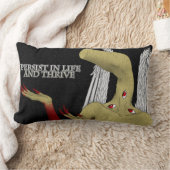 守護天使与えの勇気付けられる ランバークッション (ブランケット)