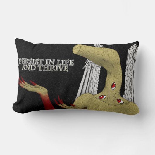 守護天使与えの勇気付けられる ランバークッション (正面)