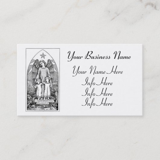 守護天使保護の子供 名刺 (正面)
