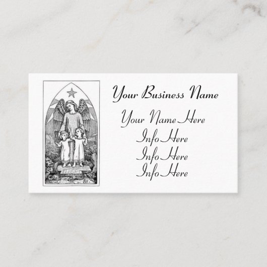 守護天使保護の子供 名刺 (正面)