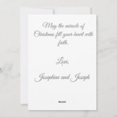 守護天使在嬰兒搖籃旁祈禱 シーズンカード (裏面)