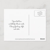 守護天使感謝カスタマイズポストカード ポストカード (裏面)