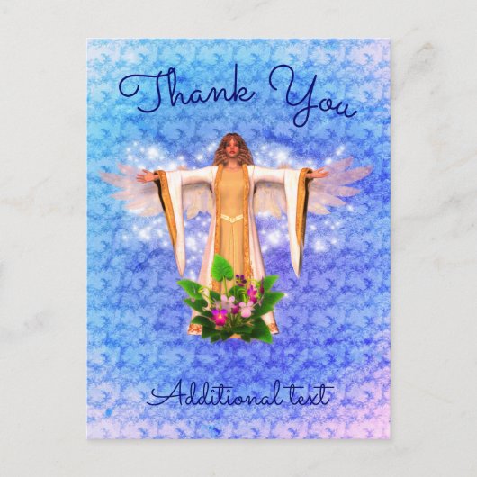 守護天使感謝カスタマイズポストカード ポストカード (正面)