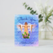 守護天使感謝カード（カスタマイズ可能） ポストカード (スタンド正面)