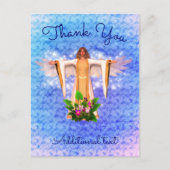 守護天使感謝カード（カスタマイズ可能） ポストカード (正面)