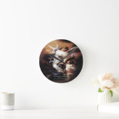 守護天使 ラウンド壁時計 (ホーム)