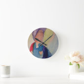 守護天使 ラウンド壁時計 (ホーム)