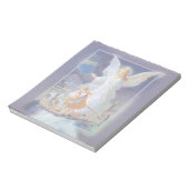 守護天使、子供と橋 ノートパッド (回転)