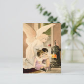 守護天使、子供と火 ポストカード (スタンド正面)