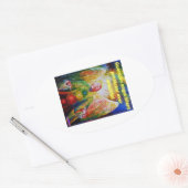 守護天使 楕円形シール (封筒)