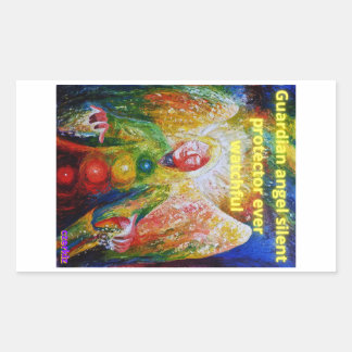 守護天使 長方形シール