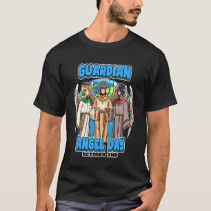 守護者の日 カトリック教徒 天使の祝日を祝う Tシャツ