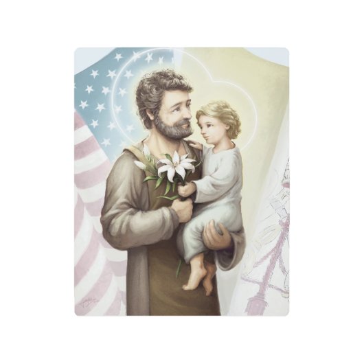 守護聖ヨセフ メタルプリント (正面)