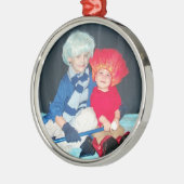 守銭奴の兄弟のクリスマスのオーナメント メタルオーナメント (左)