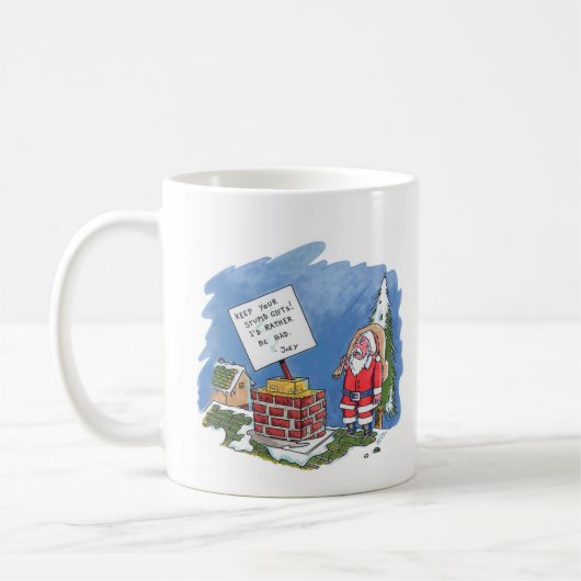安いおもちゃのマグカップ両面 コーヒーマグカップ (左)