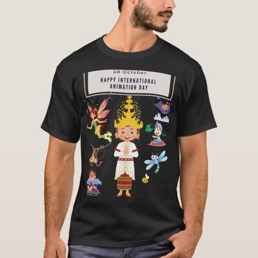 安いアニメーションソフト Tシャツ (正面)