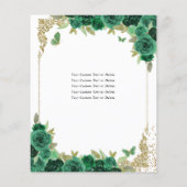 安いエメラルドグリーン金ゴールドプリンセスキンセアニラ チラシ (裏面)