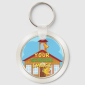 安いクラスの懇親会ギフトあなたの写真、文字 キーホルダー (裏面)