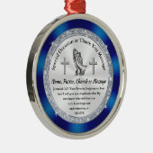 安いクリスチャンの贈り物。聖書の聖句オーナメント メタルオーナメント (右)