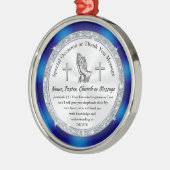 安いクリスチャンの贈り物。聖書の聖句オーナメント メタルオーナメント (左)