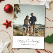 安いクリスマスハッピーハウリデイズ犬の写真 シーズンカード