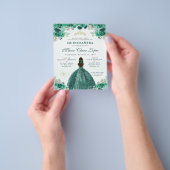 安いグリーン金ゴールドフローラグラムプリンセスキンセアニラ チラシ (手)