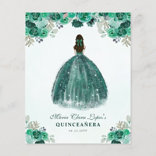 安いグリーン金ゴールドフローラグラムプリンセスキンセアニラ チラシ (裏面)