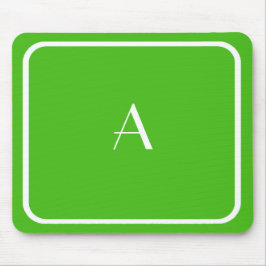 安いケリーグリーンマウスパッドとホワイトモノグラム マウスパッド