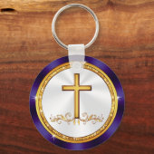 安いゴージャスカスタムな教会の記念日の好意 キーホルダー (裏面)