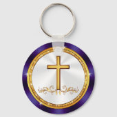 安いゴージャスカスタムな教会の記念日の好意 キーホルダー (裏面)