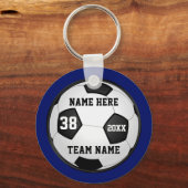 安いサッカーキーホルダーあなたの色, 4文字ボックス キーホルダー (正面)