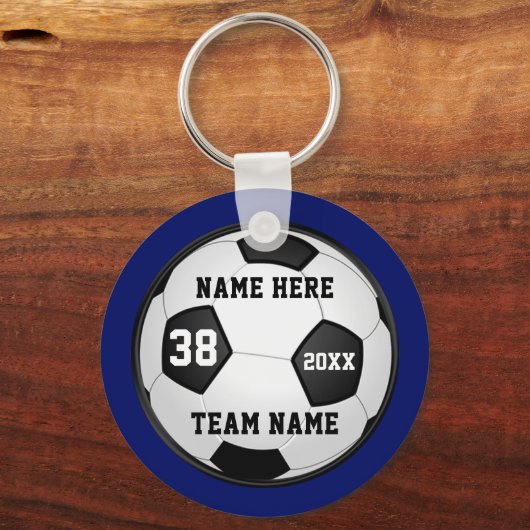 安いサッカーキーホルダーあなたの色, 4文字ボックス キーホルダー (正面)