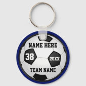 安いサッカーキーホルダーあなたの色, 4文字ボックス キーホルダー (裏面)