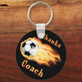 安いサッカーコーチギフトアイディアサッカーキーホルダー キーホルダー (正面)