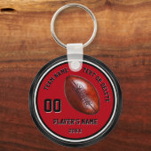 安いサッカーチームのギフト、パーソナライズされたキーチェーン キーホルダー (正面)