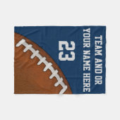 安いサッカーフリースブランケットの名前と番号 フリースブランケット (正面(横))