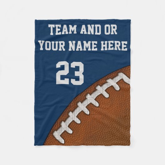 安いサッカーフリースブランケットの名前と番号 フリースブランケット (正面)