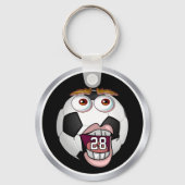 安いサッカープレゼント 番号 チーム 名 キーホルダー (裏面)