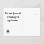 安いサンキューフォーステイバケーションレンタル ポストカード (裏面)