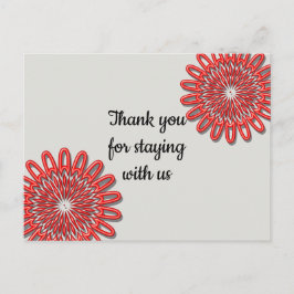 安いサンキューフォーステイバケーションレンタル ポストカード