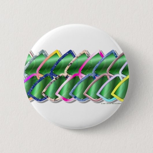 安いサングラス 缶バッジ (正面)