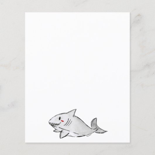 安いザシースイミングシャーク海誕生日 チラシ (裏面)