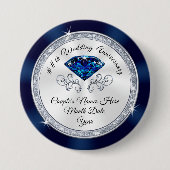 安いスピネル宝石用原石第22記念日の好意 缶バッジ (正面)