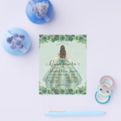 安いセージ緑の金ゴールドフローラプリンセスキンセアニェラ チラシ (シングル)