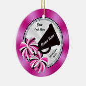 安いチアリーダーのクリスマスオーナメント、3文字ボックス セラミックオーナメント (右)