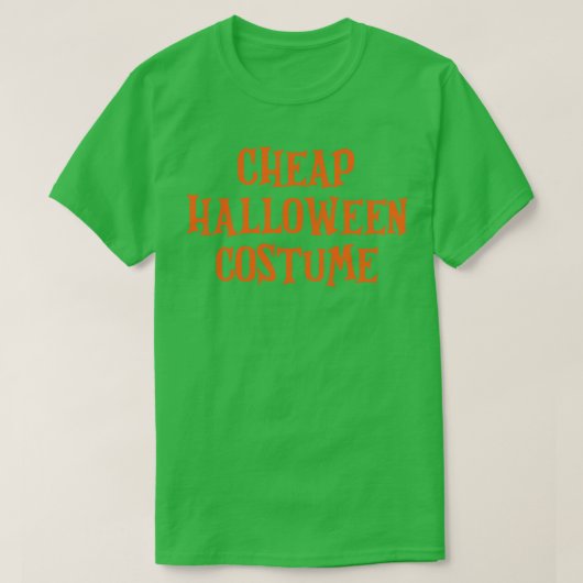 安いハロウィーンの衣装 Tシャツ (デザイン正面)