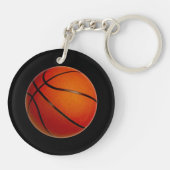 安いバスケットボールキーホルダーと3つの文字箱 キーホルダー (裏面)