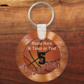 安いバスケットボールチームのギフトバスケットボールキーホルダー キーホルダー (正面)