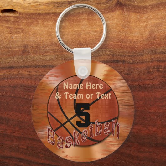 安いバスケットボールチームのギフトバスケットボールキーホルダー キーホルダー (正面)